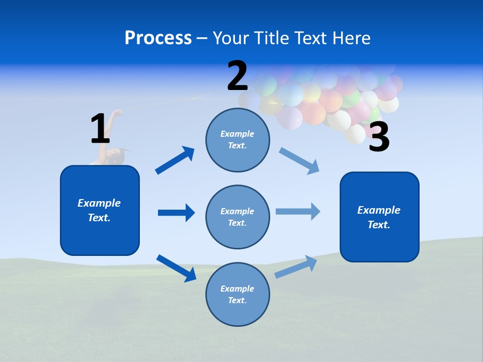 Girl Sky Smile PowerPoint Template