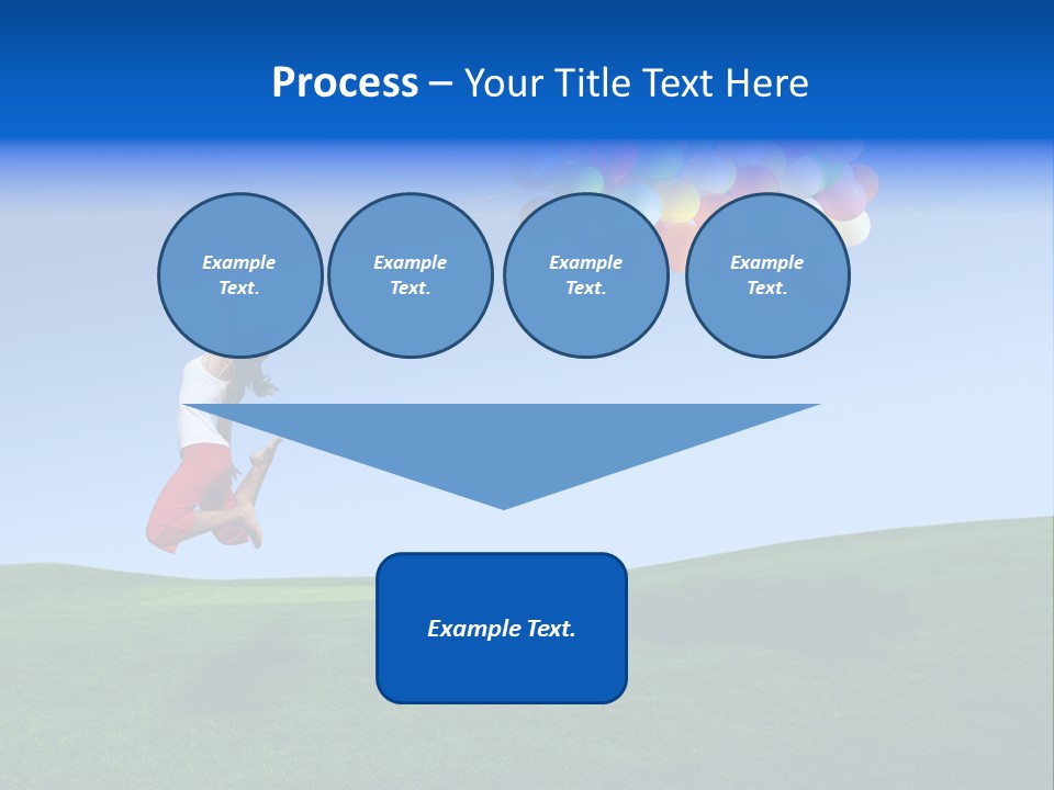 Girl Sky Smile PowerPoint Template