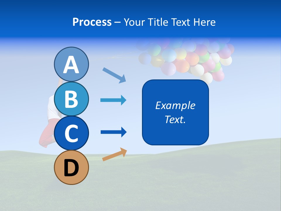 Girl Sky Smile PowerPoint Template