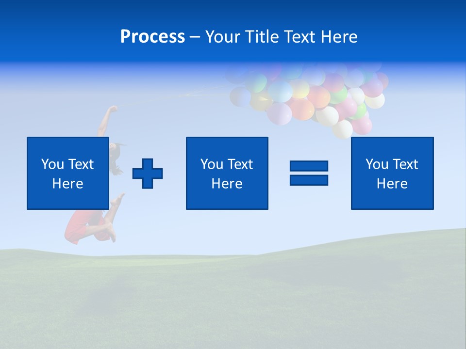 Girl Sky Smile PowerPoint Template