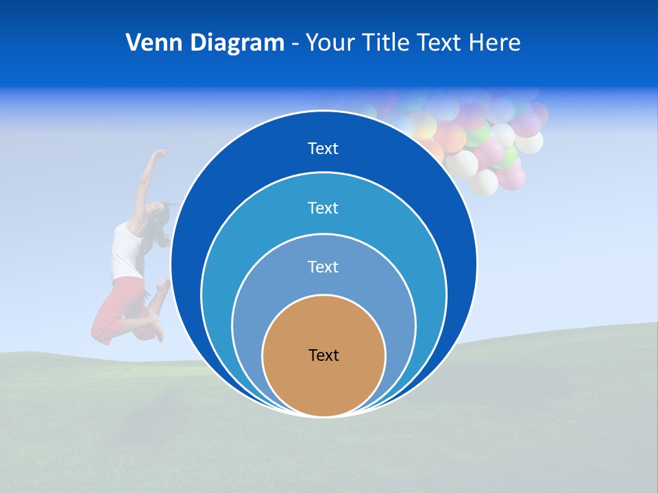 Girl Sky Smile PowerPoint Template