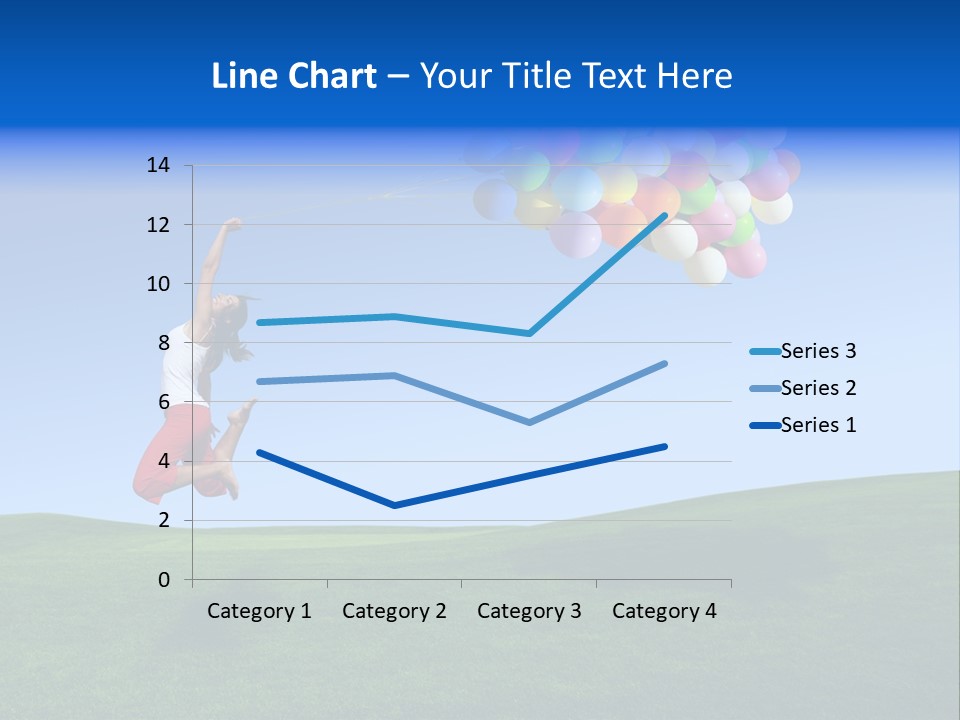Girl Sky Smile PowerPoint Template