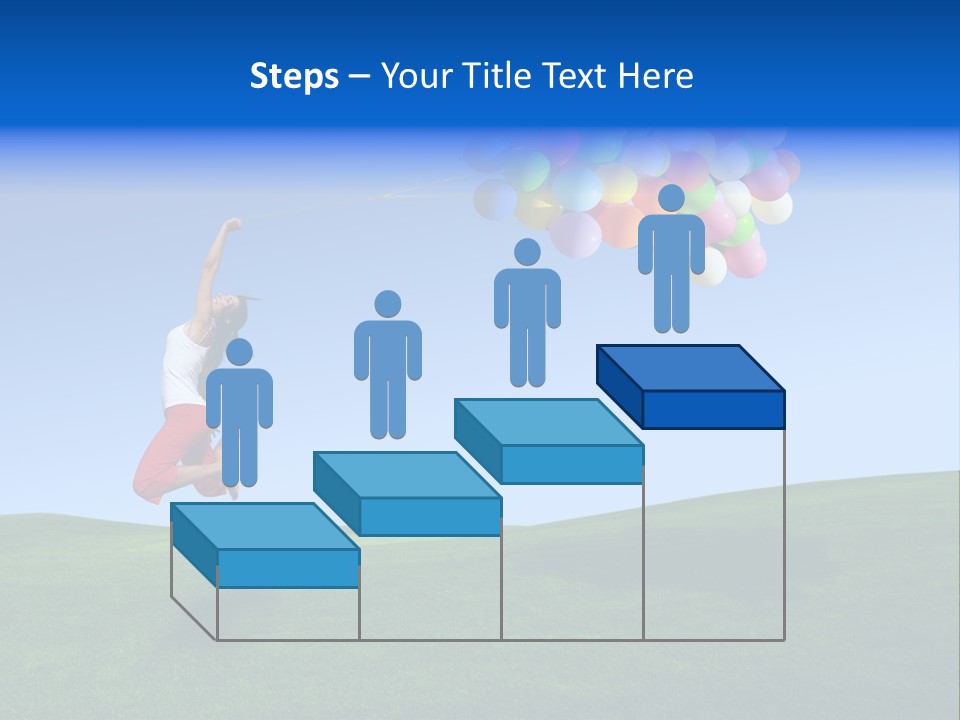 Girl Sky Smile PowerPoint Template