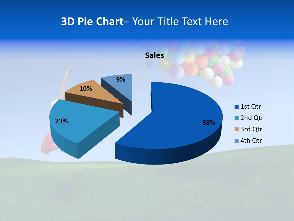 Girl Sky Smile PowerPoint Template