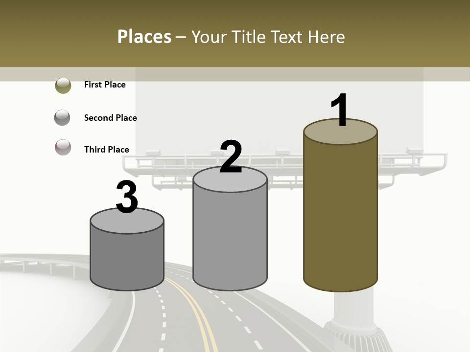 Border Striped Bridge PowerPoint Template