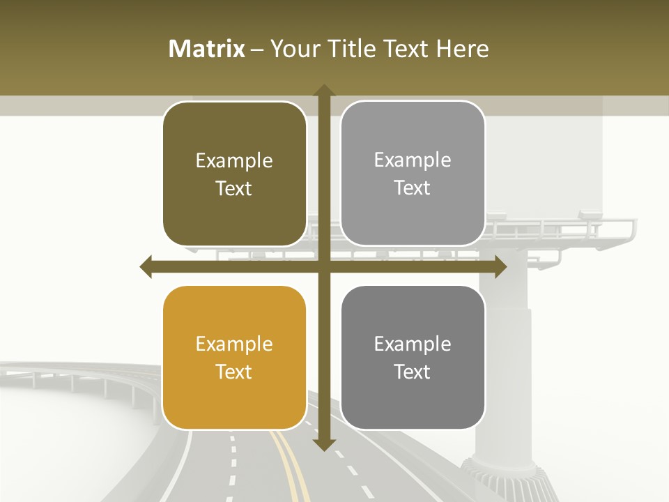 Border Striped Bridge PowerPoint Template