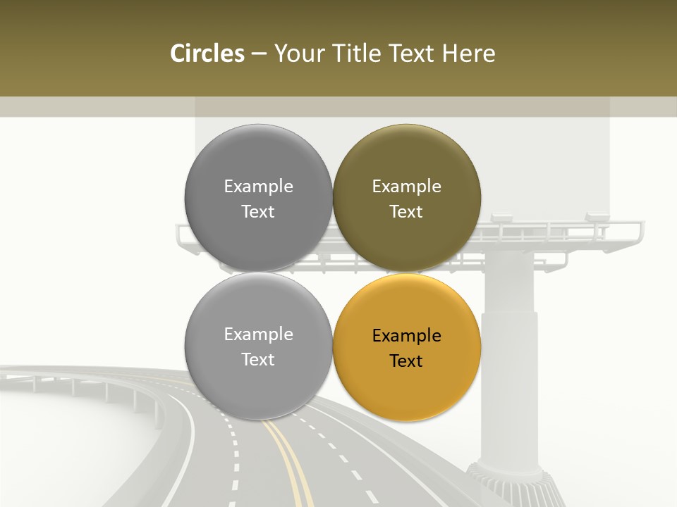 Border Striped Bridge PowerPoint Template