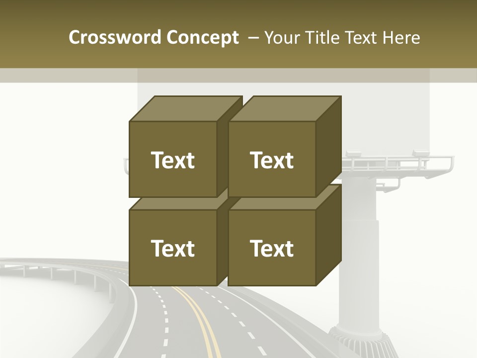 Border Striped Bridge PowerPoint Template