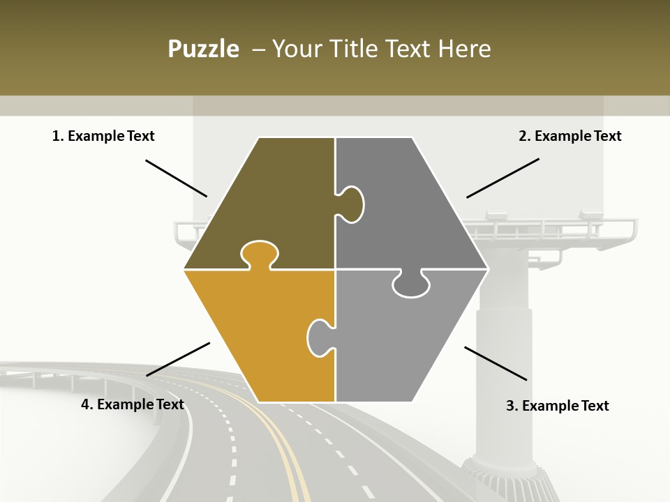 Border Striped Bridge PowerPoint Template