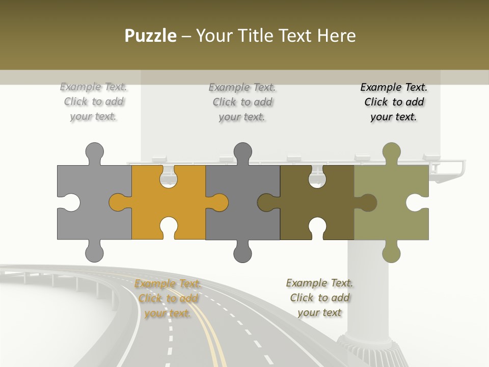 Border Striped Bridge PowerPoint Template