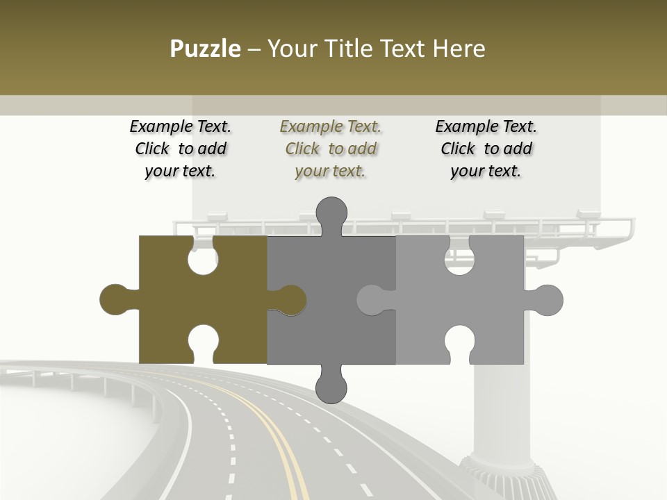 Border Striped Bridge PowerPoint Template