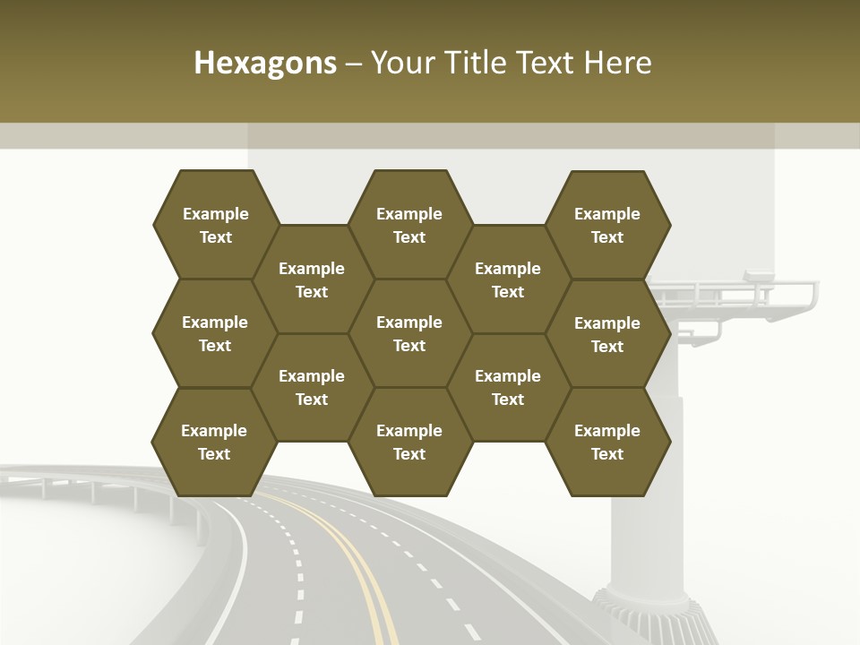 Border Striped Bridge PowerPoint Template