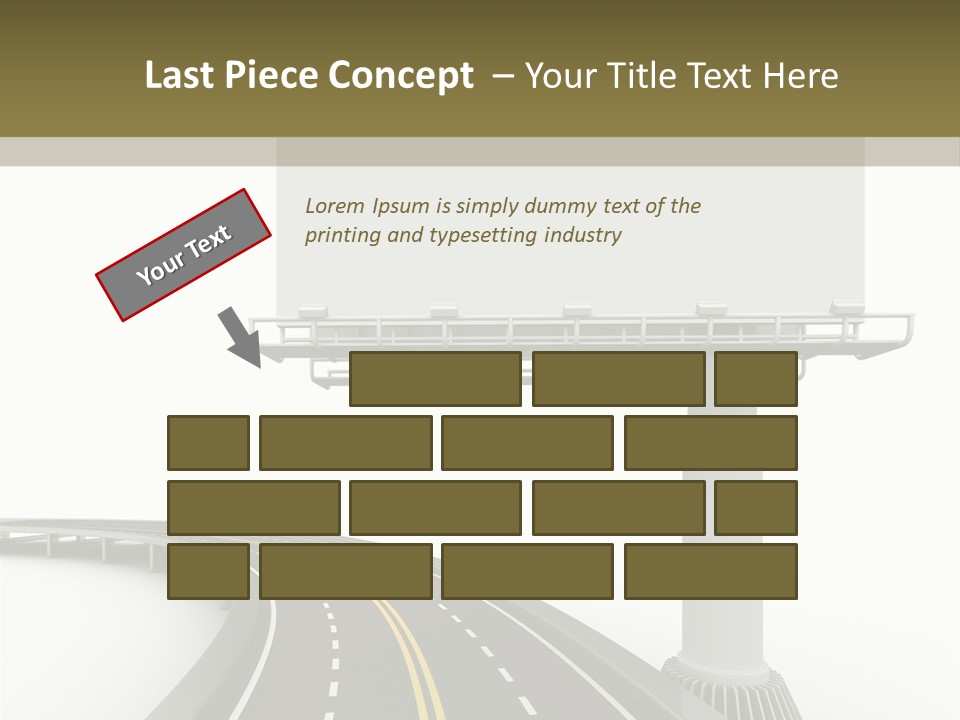 Border Striped Bridge PowerPoint Template