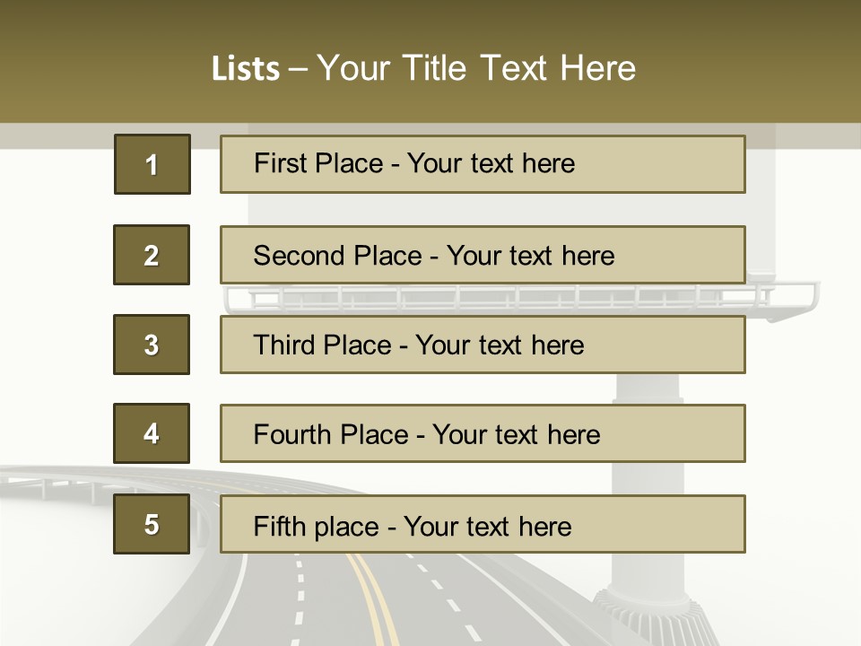 Border Striped Bridge PowerPoint Template