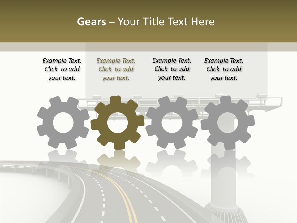 Border Striped Bridge PowerPoint Template