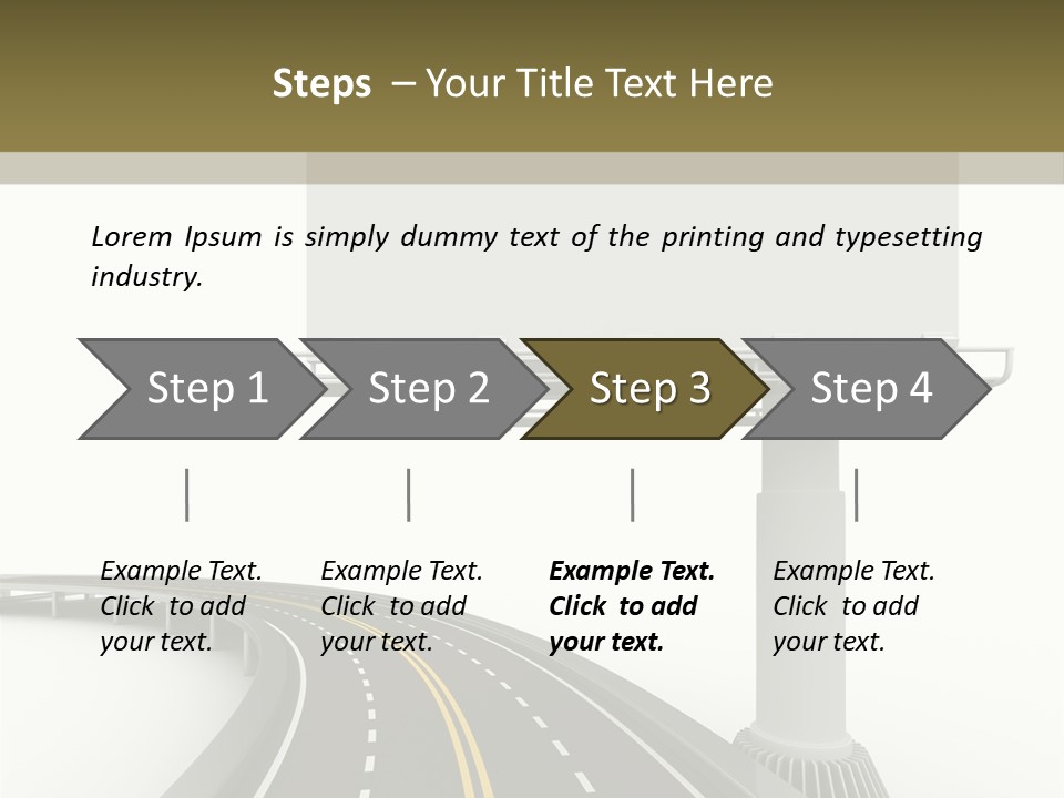 Border Striped Bridge PowerPoint Template