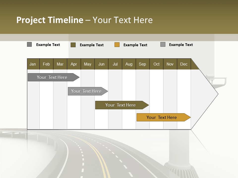 Border Striped Bridge PowerPoint Template