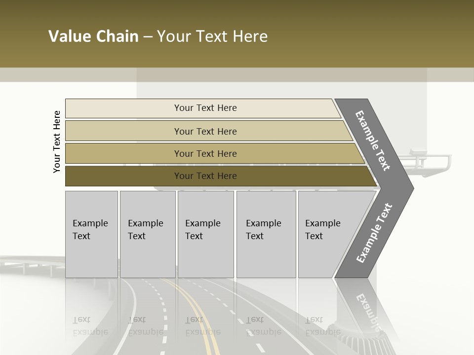 Border Striped Bridge PowerPoint Template