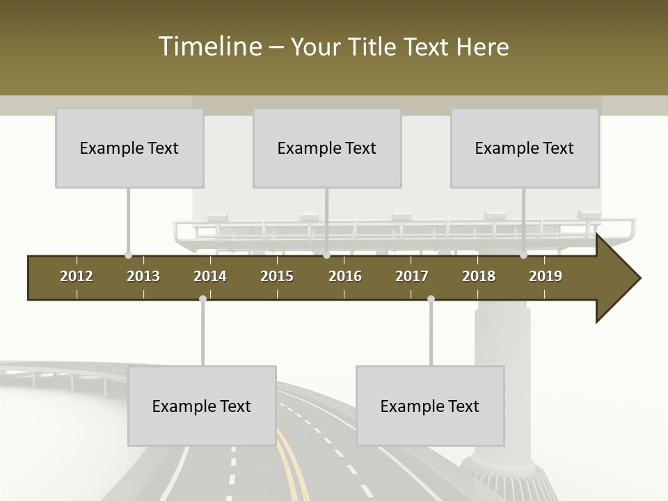 Border Striped Bridge PowerPoint Template