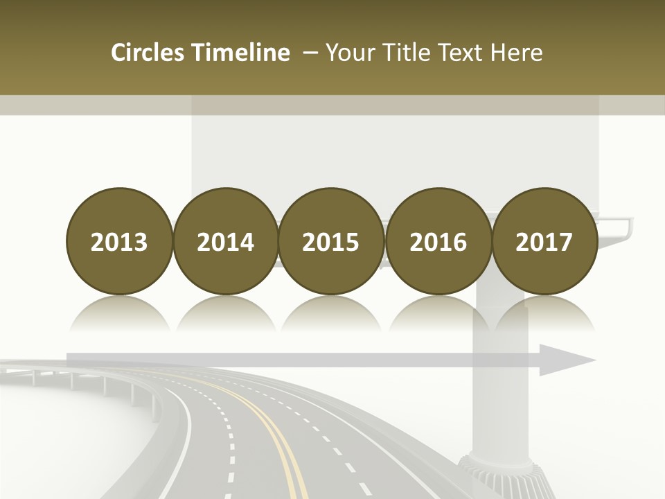 Border Striped Bridge PowerPoint Template