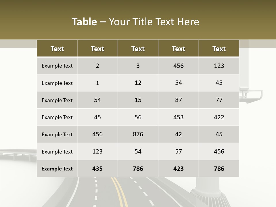 Border Striped Bridge PowerPoint Template