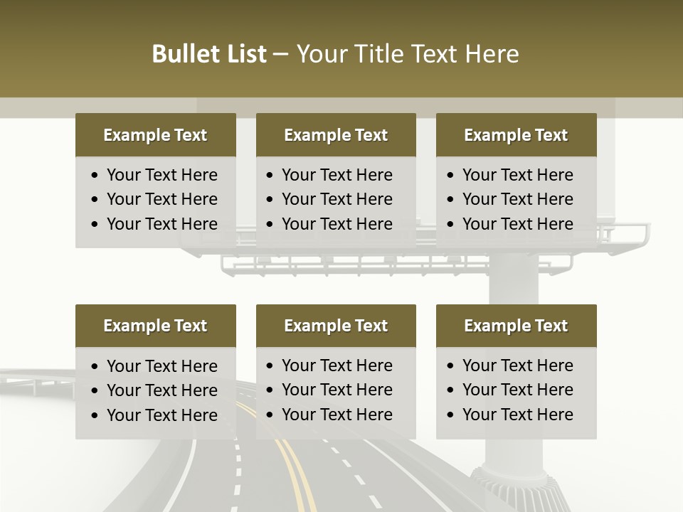 Border Striped Bridge PowerPoint Template