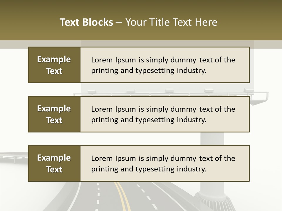 Border Striped Bridge PowerPoint Template