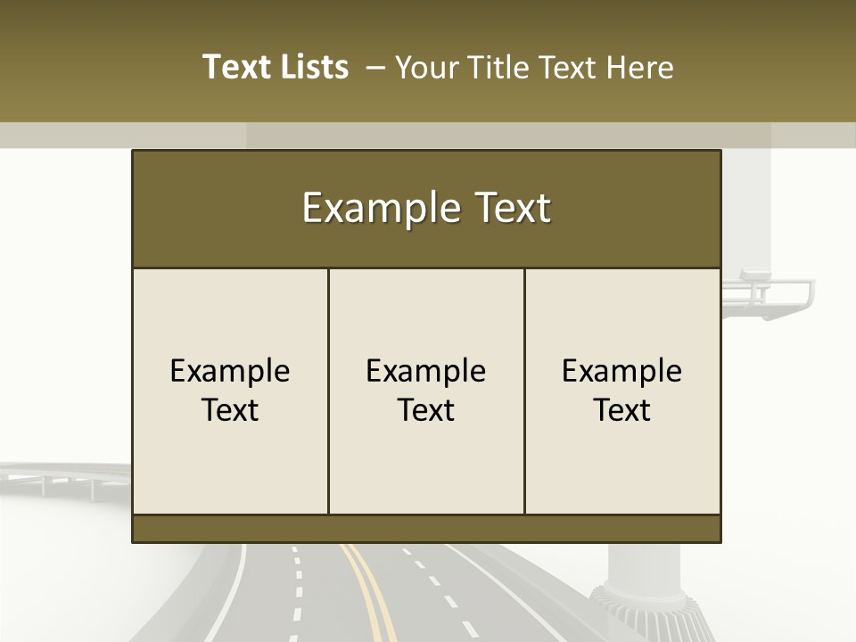 Border Striped Bridge PowerPoint Template