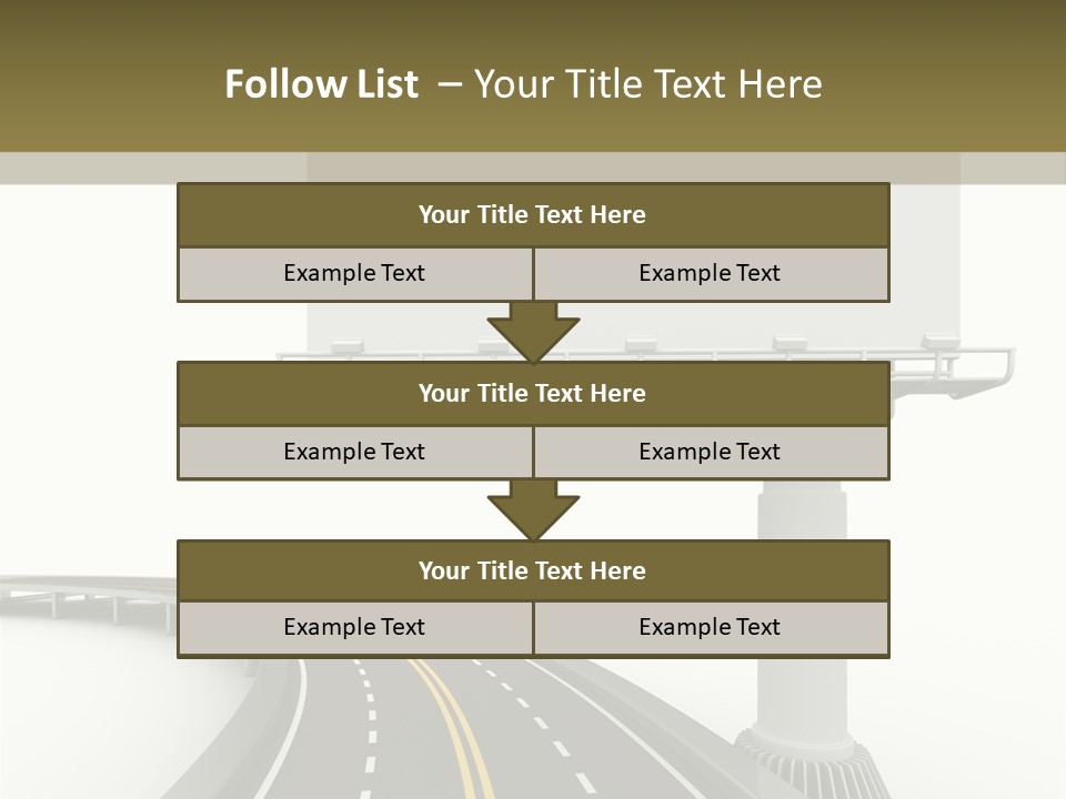 Border Striped Bridge PowerPoint Template