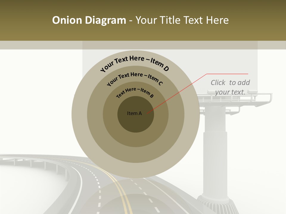 Border Striped Bridge PowerPoint Template