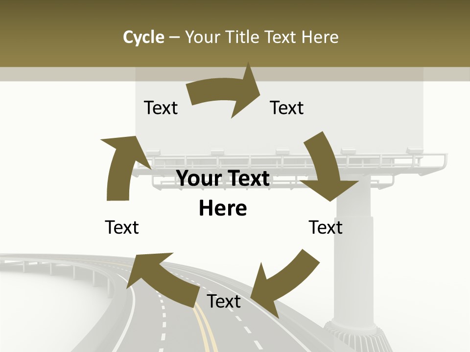 Border Striped Bridge PowerPoint Template