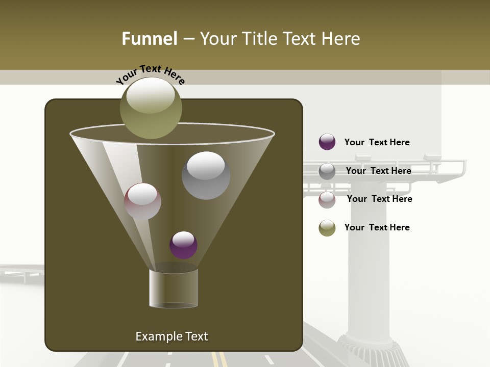 Border Striped Bridge PowerPoint Template