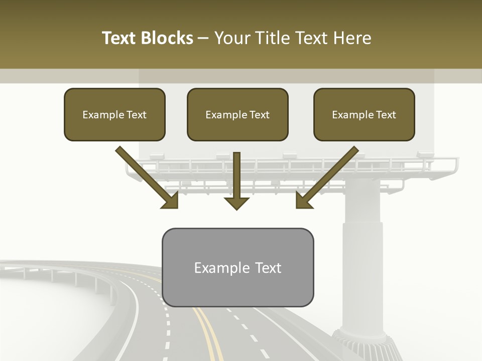 Border Striped Bridge PowerPoint Template