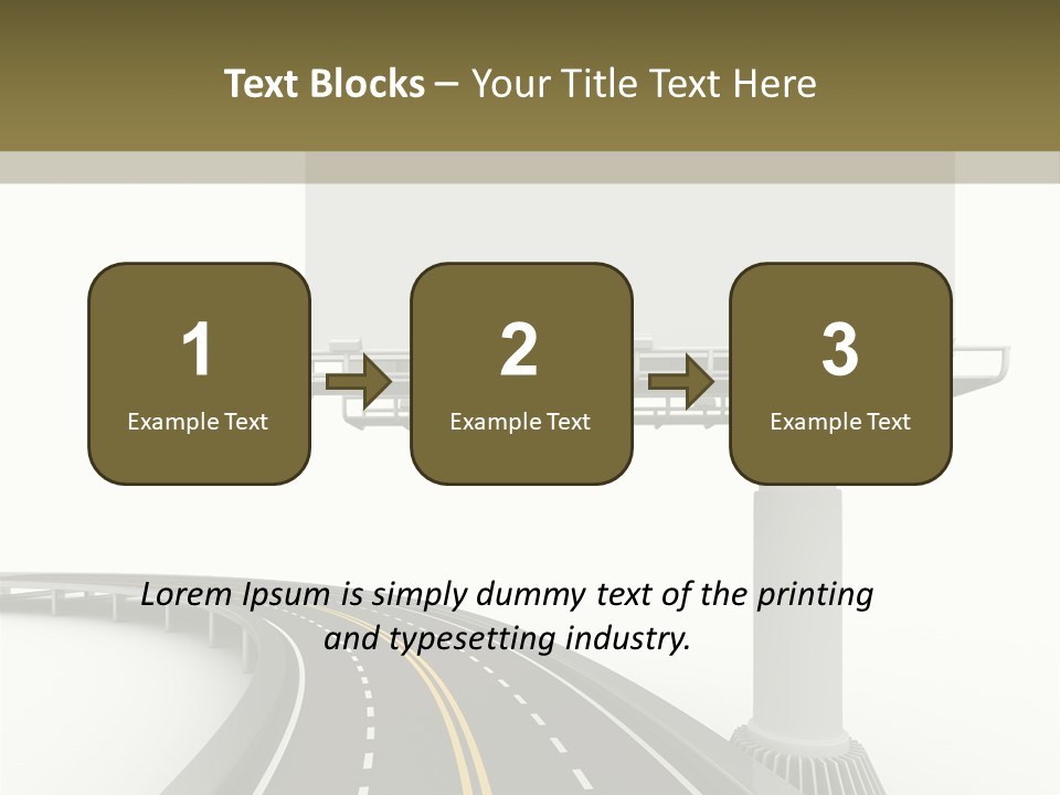Border Striped Bridge PowerPoint Template