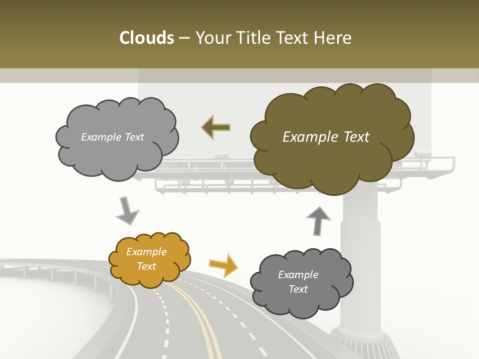 Border Striped Bridge PowerPoint Template