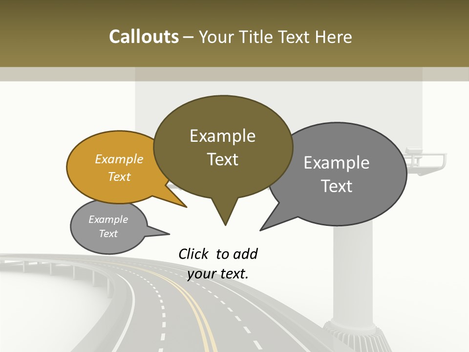 Border Striped Bridge PowerPoint Template