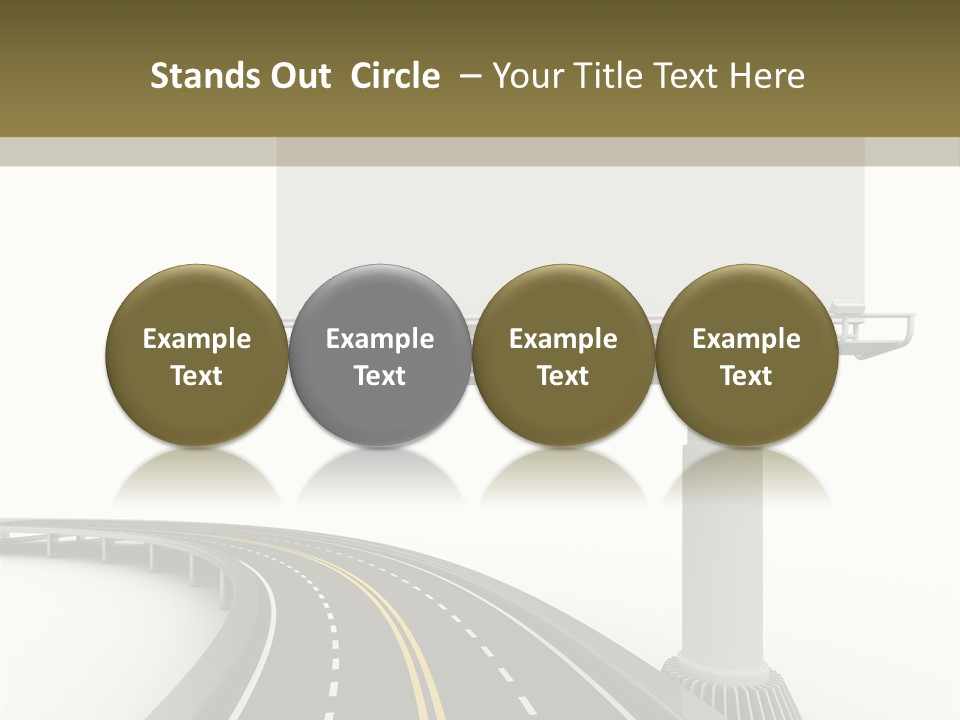 Border Striped Bridge PowerPoint Template