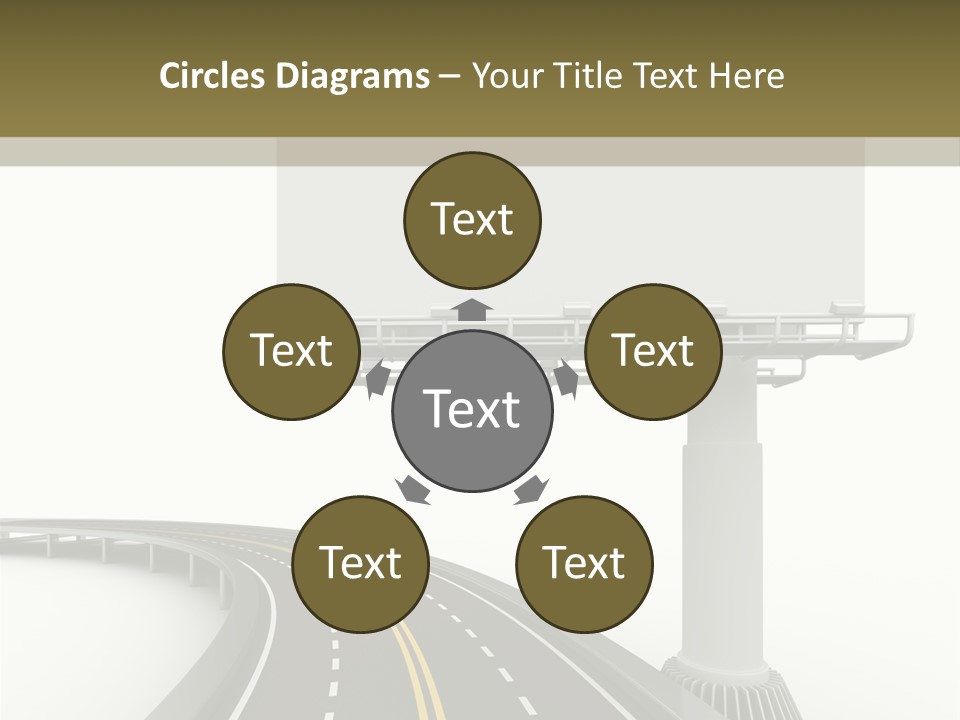 Border Striped Bridge PowerPoint Template