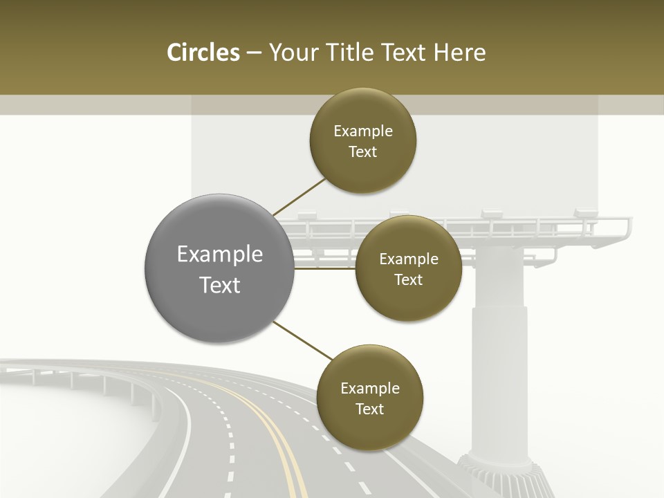 Border Striped Bridge PowerPoint Template