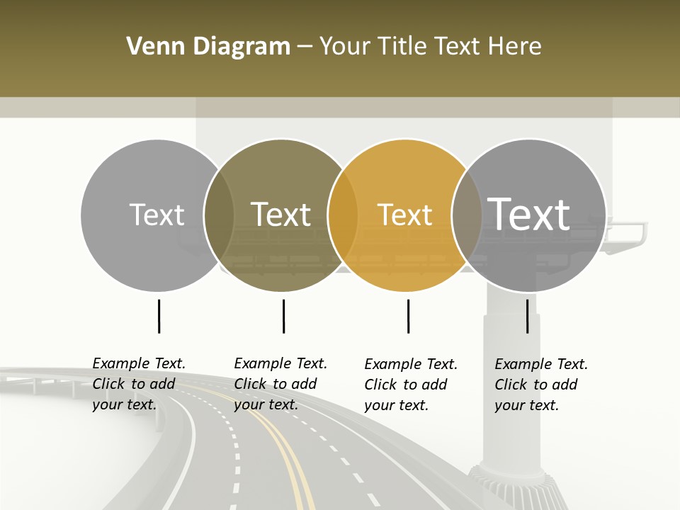 Border Striped Bridge PowerPoint Template