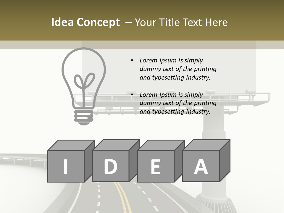 Border Striped Bridge PowerPoint Template