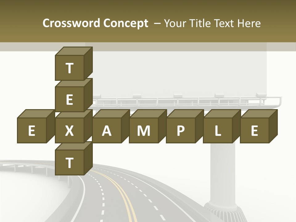 Border Striped Bridge PowerPoint Template