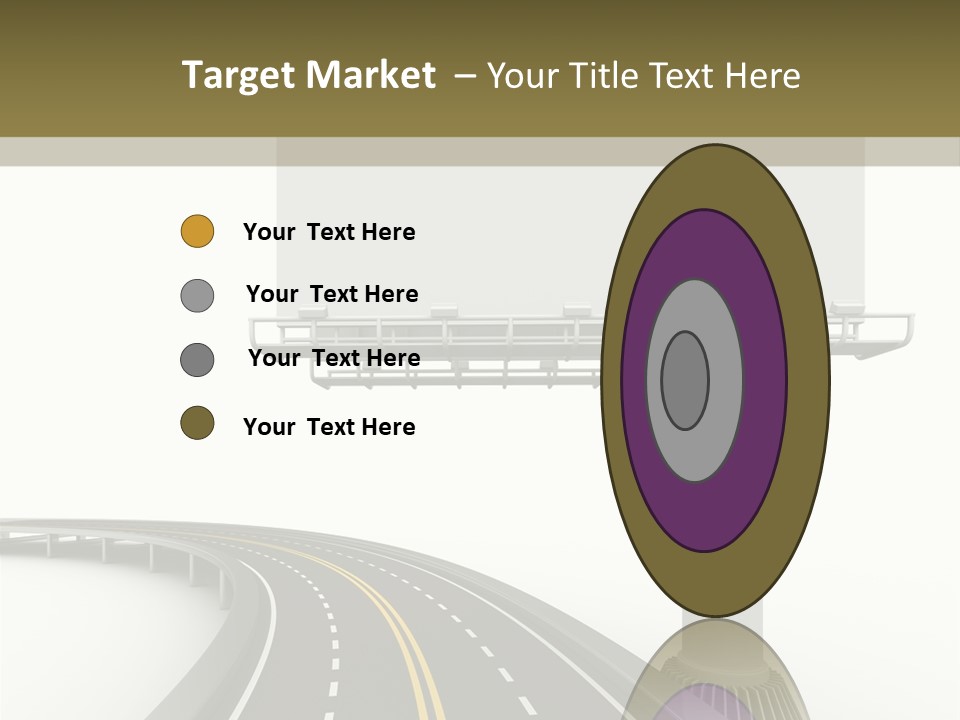 Border Striped Bridge PowerPoint Template