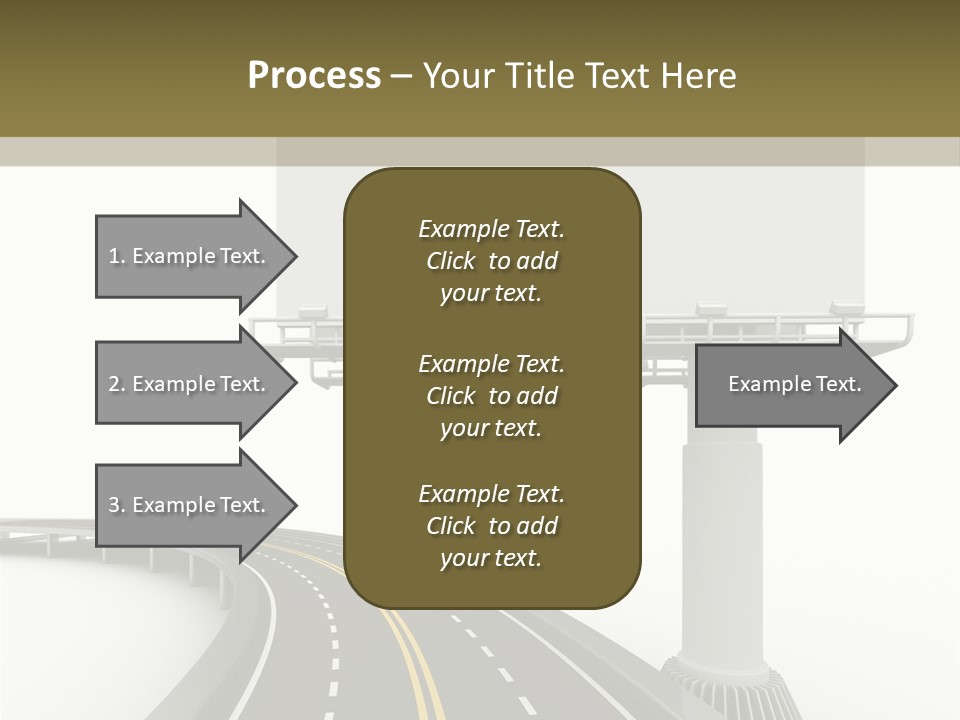 Border Striped Bridge PowerPoint Template