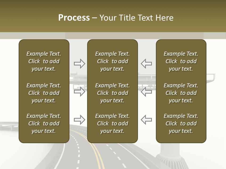 Border Striped Bridge PowerPoint Template