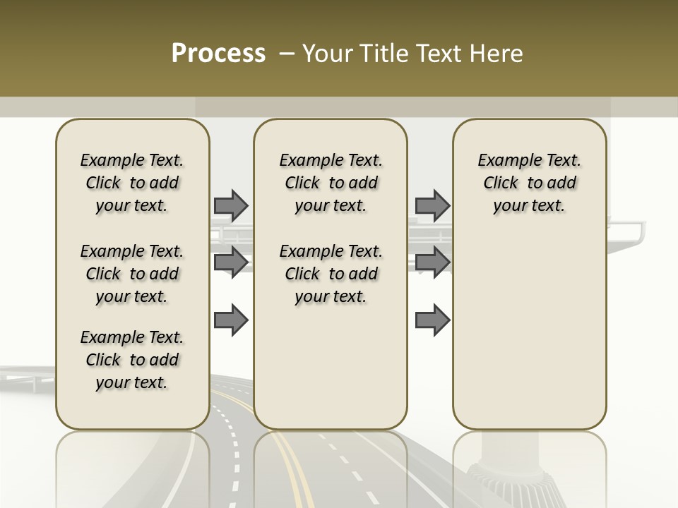 Border Striped Bridge PowerPoint Template