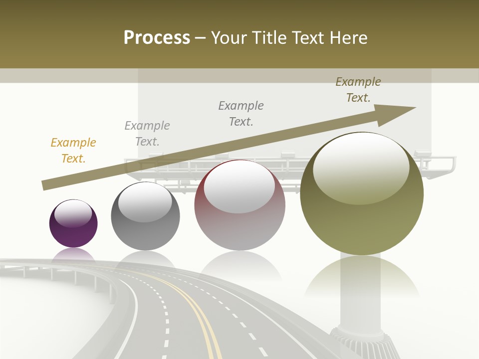 Border Striped Bridge PowerPoint Template