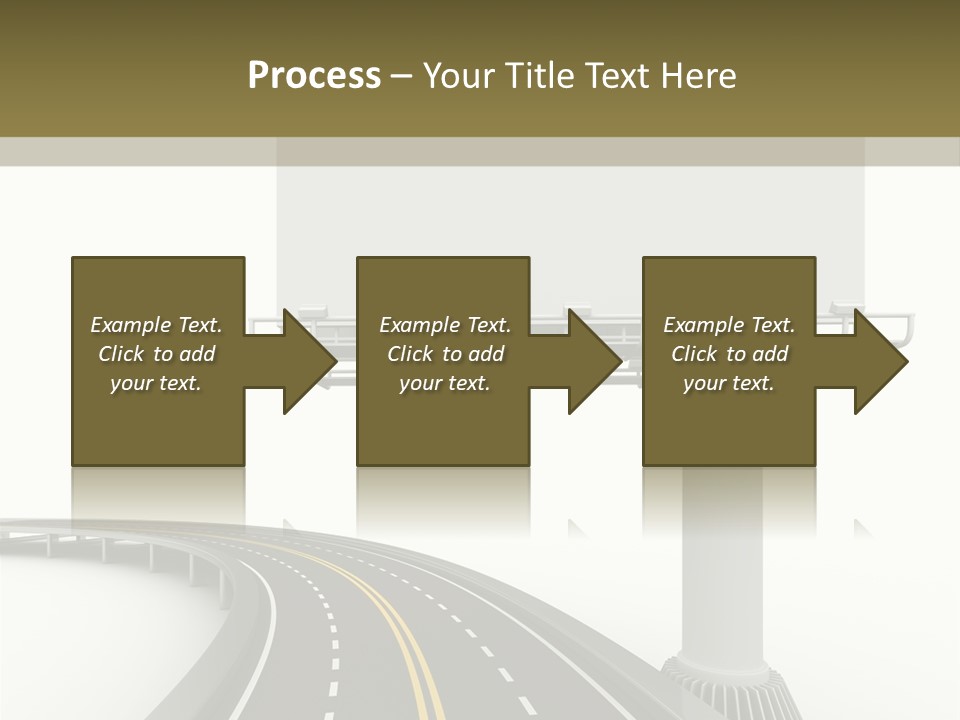 Border Striped Bridge PowerPoint Template