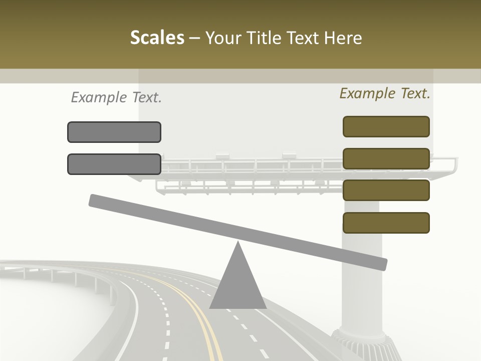 Border Striped Bridge PowerPoint Template