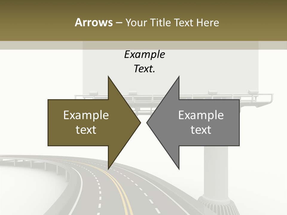 Border Striped Bridge PowerPoint Template